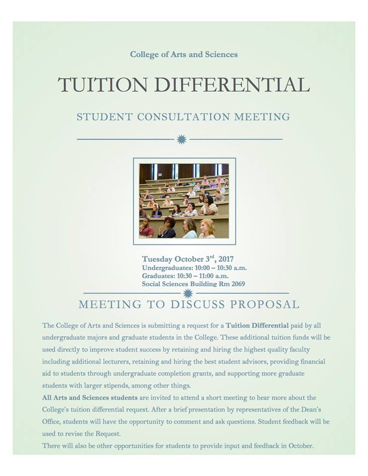 Tuition Differential Student Meeting