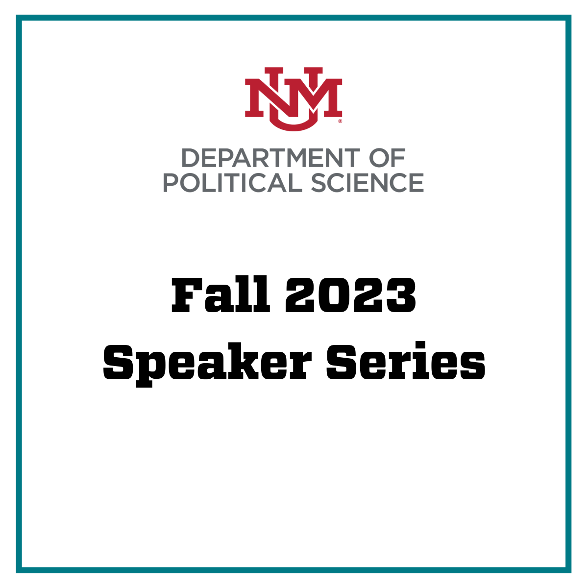 Fall 2023 Speaker Series Line Up Announced