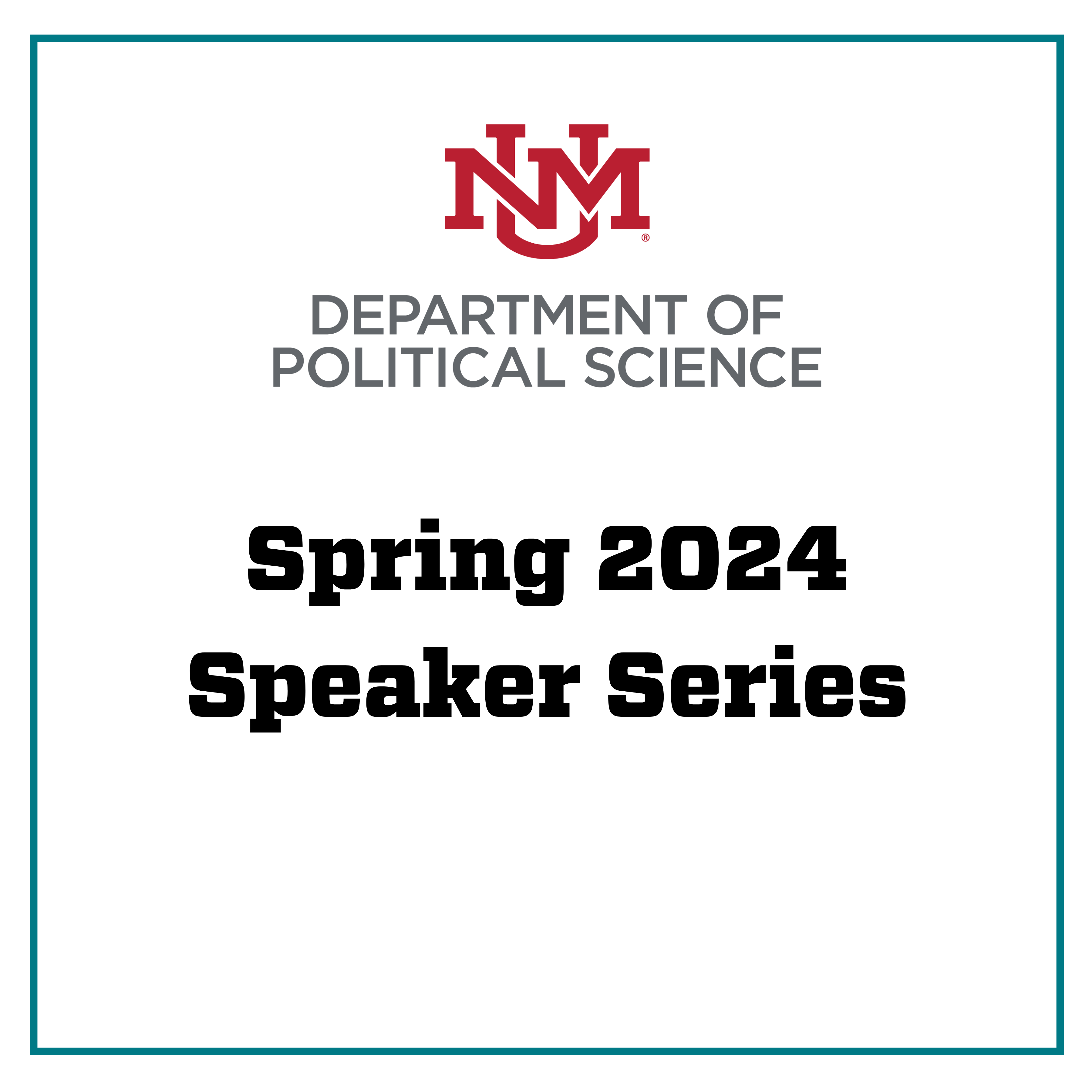 Spring 2024 Speaker Series & Logo